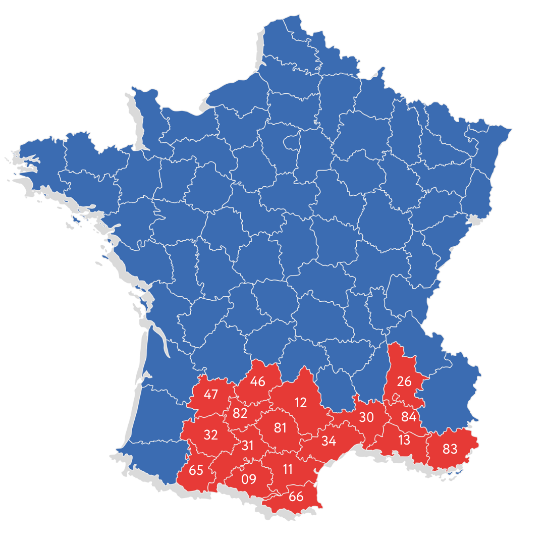 carte france traitements 2025 novembre